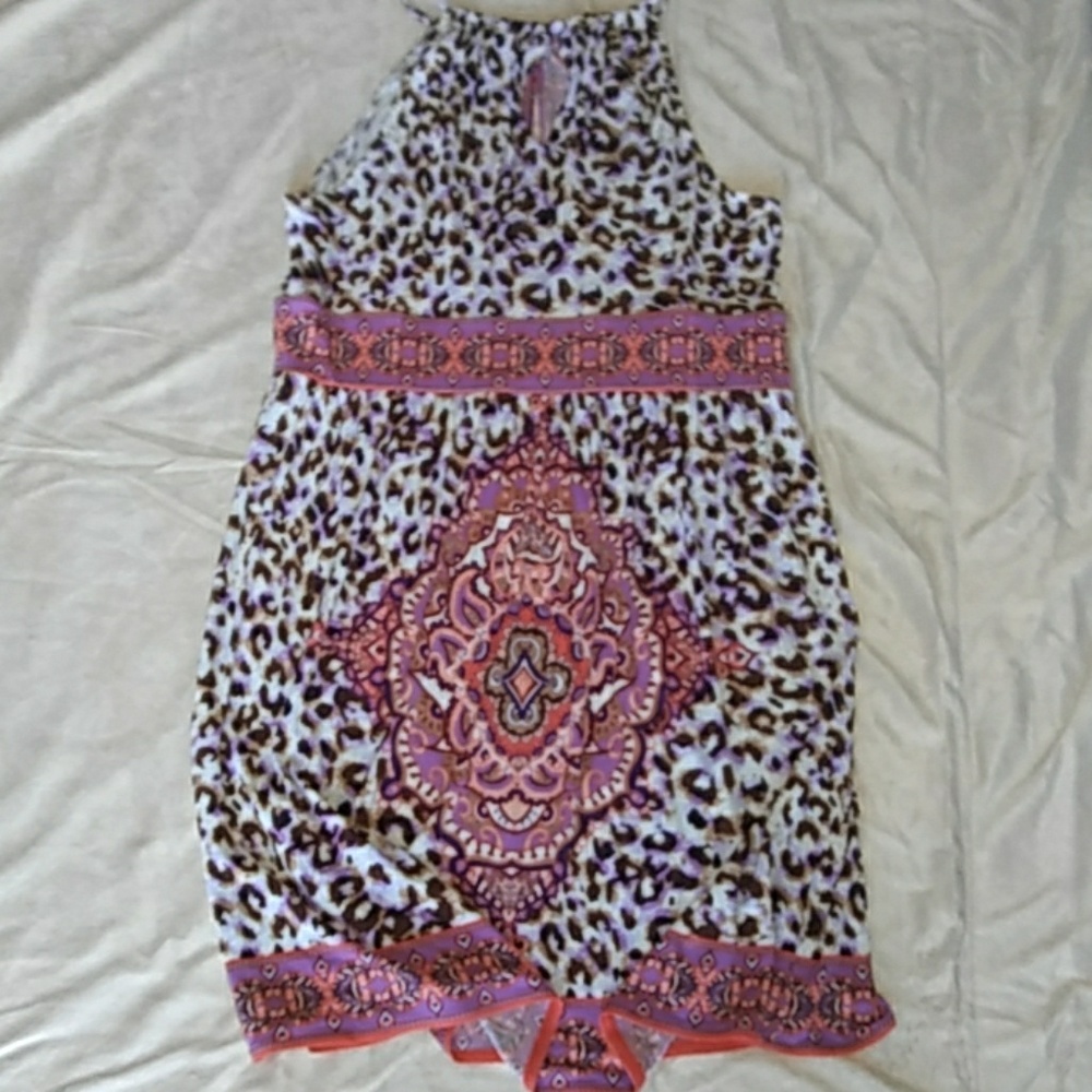 London Times multicolored sleeveless dress - Picture 3 of 8